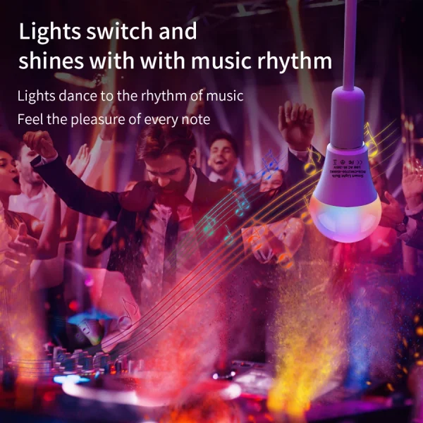 Akıllı WiFi LED Ampuller 220V 110V 10W 15W 20W E27 Alexa LED Lamba RGB Akıllı Yaşam APP Google Montajlı Ses Kontrolü - Görsel 6